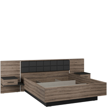 Łóżko 180 x 200 i szafki nocne BLQL181B-N09 BELLEVUE Podstawowe