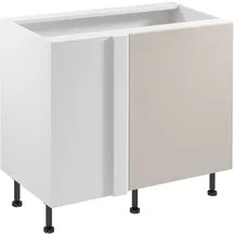 Szafka dolna narożna stojąca 1 drzwi 100 cm D100N Prawa SORENTO BIAŁY / BEIGE Podstawowe