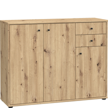 Komoda 2 szuflady 3 drzwi 110 cm T2KK40-D78 Dąb Artisan ARCHBOX Podstawowe