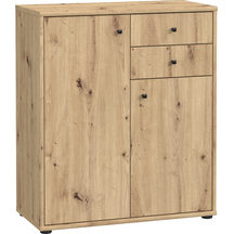 Komoda 2 szuflady 2 drzwi 75 cm T2KK50-D78 Dąb Artisan ARCHBOX Podstawowe
