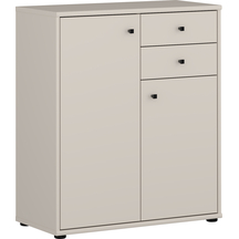 Komoda 2 szuflady 2 drzwi 75 cm T2KK50-U60 Piaskowy ARCHBOX Podstawowe