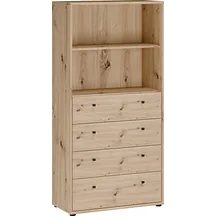 Regał z szufladami T2KR411-D78 Dąb Artisan ARCHBOX Podstawowe