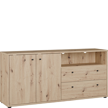 Wysoka szafka RTV 145 cm T2KT231-D78 Dąb Artisan ARCHBOX Podstawowe