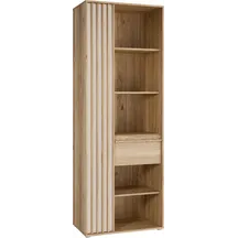 Regał z zamykaną szafką i szufladą 75 cm AXKR821L-M802 Dąb Mauvella / Piaskowy ARANK Podstawowe