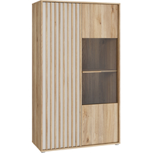 Witryna 95 cm AXKV621L-M802 Dąb Mauvella / Piaskowy ARANK Podstawowe