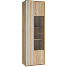 Witryna 65 cm pojedyncza AXKV821L-M802 Dąb Mauvella / Piaskowy ARANK Podstawowe