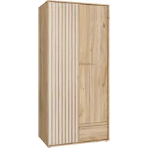 Szafa 95 cm z szufladą AXKS921L-M802 Dąb Mauvella / Piaskowy ARANK Podstawowe