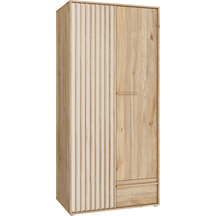 Szafa 95 cm z szufladą AXKS921L-M802 Dąb Mauvella / Piaskowy ARANK Podstawowe
