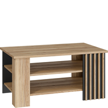Ława do salonu 100 cm CFTT5242-M635 Dąb Mauvella / Czarny ARANK Podstawowe