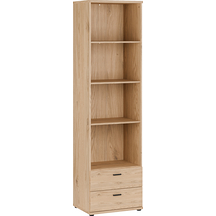 Regał 55 cm z szufladami VRQR711-D136 Dąb Dziki Naturalny VERNIQ Podstawowe