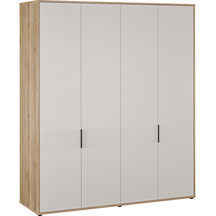 Szafa ubraniowa 4D 180 cm SVLS941-M844 Piaskowy / Dąb Mauvella SERAVEL Podstawowe