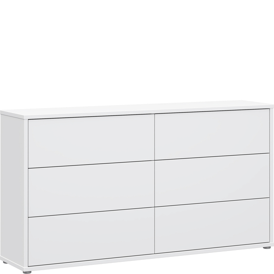 Komoda duża z szufladami ACSK226-120 Biały SOPHISTISPACE/SD3 Podstawowe