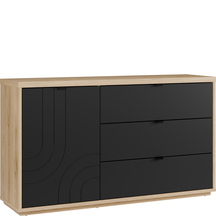 Komoda z szufladami i zamykaną szafką 150 cm AUQK221L-Q362 AURIQUET Podstawowe