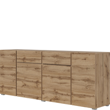 Duża komoda z szufladami 220 cm dąb wotan 24N0OA47 TYP-47 ASYMETRIC Podstawowe