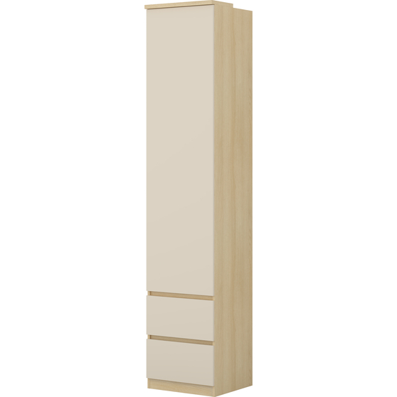 Regał 1D2S płytki gł 43 cm Dąb Lindberg Beż Piaskowy 24LBON85 TYP-85 TERRA Podstawowe