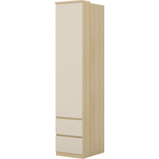Regał 1D2S głęboki gł 63 cm Dąb Lindberg Beż Piaskowy 24LBON95 TYP-95 TERRA Podstawowe