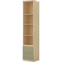 Regał z szufladami płytki gł 43 cm Dąb Lindberg Eukaliptus 24LEON83 TYP-83 TERRA Podstawowe