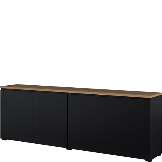 Komoda 200 cm do salonu 4-drzwiowa Dąb Mauvella 24W5OJ25 TYP-25 MODO Podstawowe
