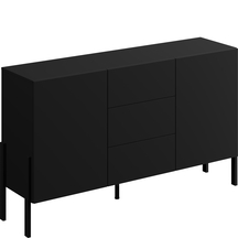 Komoda z drzwiami i szufladami Czarny Onyx 24W3ND43 TYP-43 JUKON Podstawowe