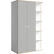 Szafa 120 cm Szary New York / Biały PINIO Podstawowe