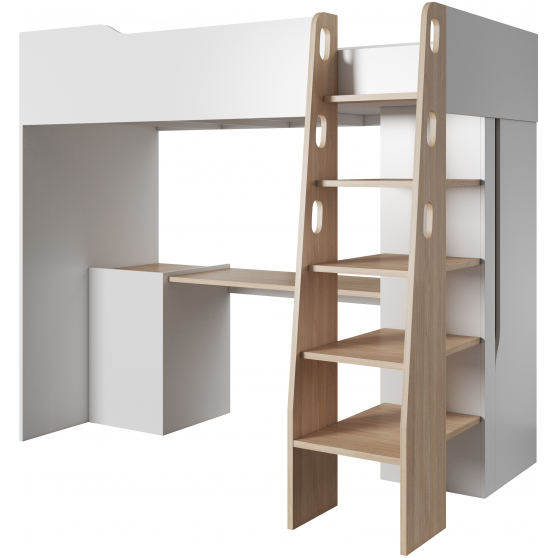 Łóżko piętrowe 90 x 200 z biurkiem BUBU Podstawowe