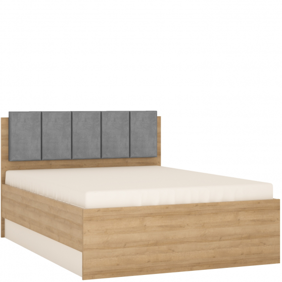 Łóżko 140 x 200 ze stelażem i z pojemnikiem LYOZ02 LYON J Podstawowe