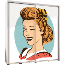 Szafa 205 z grafiką WINKING WOMAN PENELOPA Podstawowe