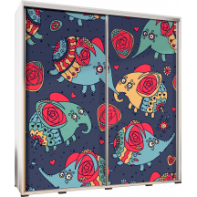 Szafa 205 z grafiką SŁONIE 2 PENELOPA Podstawowe