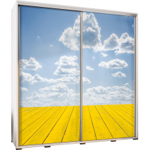 Szafa 205 z grafiką ŻÓŁTE DREWNO PENELOPA Podstawowe