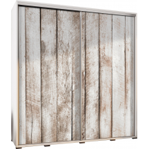 Szafa 205 z grafiką BIAŁE DREWNO 1 PENELOPA Podstawowe