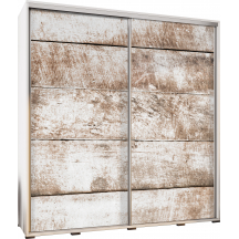 Szafa 205 z grafiką BIAŁE DREWNO 2 PENELOPA Podstawowe