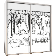 Szafa 205 z grafiką GARDEROBA PENELOPA Podstawowe