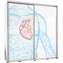 Szafa 205 z grafiką HUMAN HEART PENELOPA Podstawowe