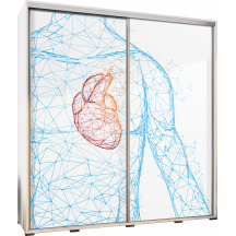 Szafa 205 z grafiką HUMAN HEART PENELOPA Podstawowe