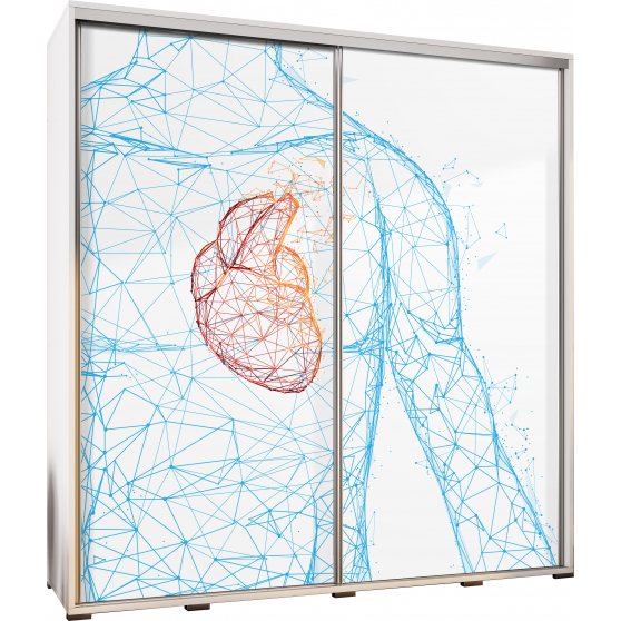 Szafa 205 z grafiką HUMAN HEART PENELOPA Podstawowe