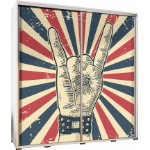 Szafa 205 z grafiką ROCK AND ROLL PENELOPA Podstawowe