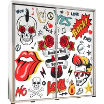 Szafa 205 z grafiką ROCK AND ROLL FOREVER PENELOPA Podstawowe