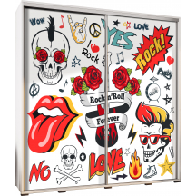Szafa 205 z grafiką ROCK AND ROLL FOREVER PENELOPA Podstawowe