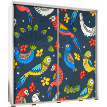 Szafa 205 z grafiką PAPUGI I PAWIE PENELOPA Podstawowe