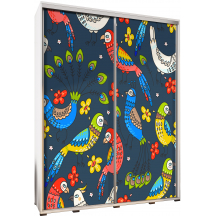 Szafa 155 z grafiką PAPUGI I PAWIE PENELOPA Podstawowe