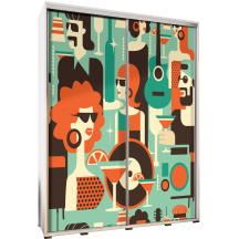 Szafa 155 z grafiką RETRO PARTY 1 PENELOPA Podstawowe