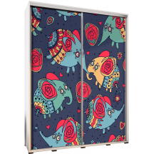 Szafa 155 z grafiką SŁONIE 2 PENELOPA Podstawowe