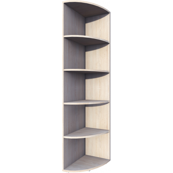 Regał narożny wysoki B - ND BIUROWY Podstawowe