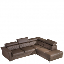 Narożnik z funkcją spania i pojemnikiem Prawy GARRY Podstawowe