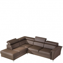 Narożnik z funkcją spania i pojemnikiem Lewy GARRY Podstawowe