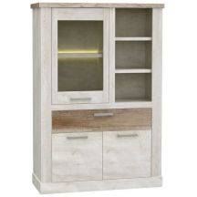 Kredens Lewy DURV521L-T75 Pinia Biała / Dąb Antyczny DURO Podstawowe