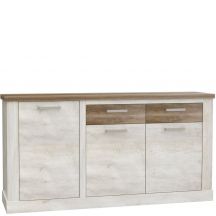 Komoda Lewa DURK231L-T75 Pinia Biała / Dąb Antyczny DURO Podstawowe