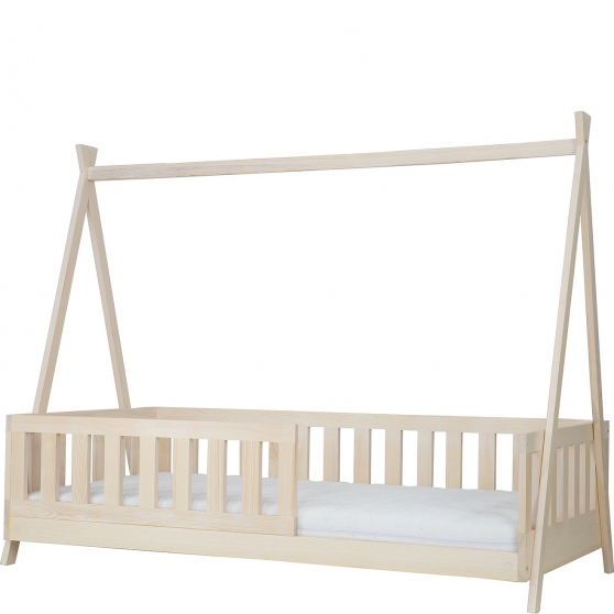 Łóżko dziecięce drewniane sosnowe 80 x 160 LK142 Podstawowe