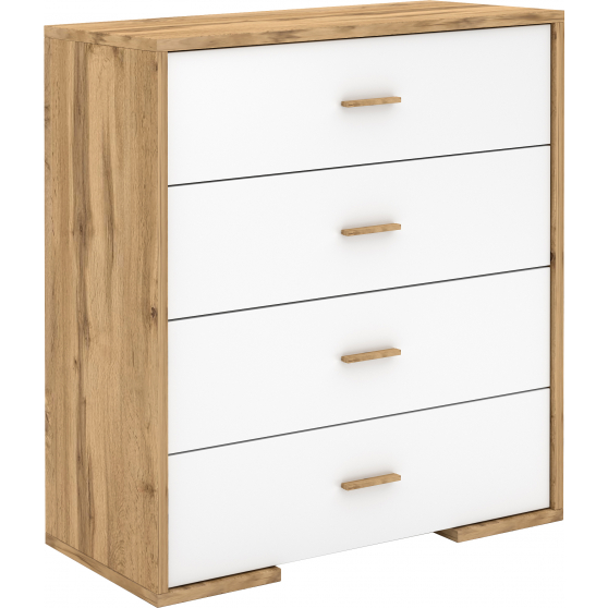 Komoda Z szufladami Biała SIENNA Podstawowe
