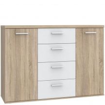 Komoda WNK26-Q45 Biały / Dąb Sonoma WINNIE Podstawowe